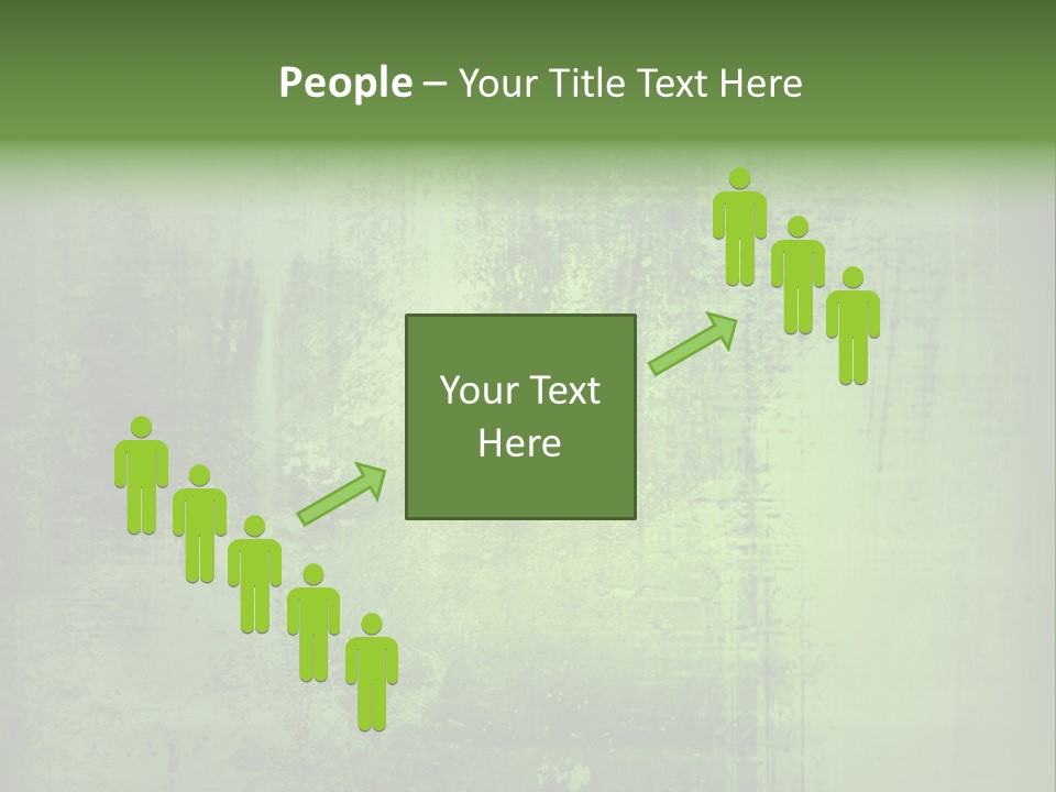 A Green Background With A Grungy Texture PowerPoint Template
