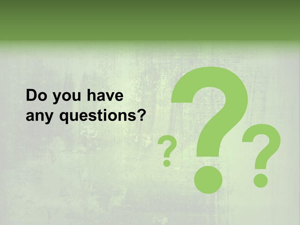 A Green Background With A Grungy Texture PowerPoint Template