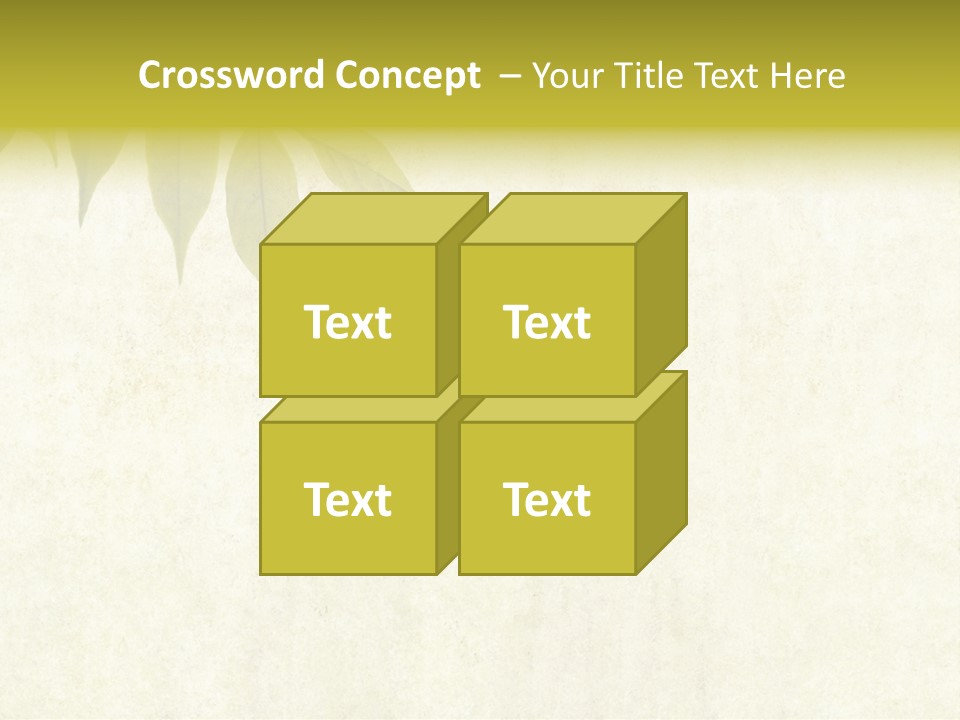 Lovely Background Image With Interesting Earthy Texture, Close-Up Of Leaves And Plenty Of Space For Text PowerPoint Template