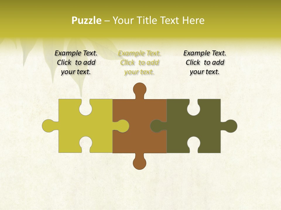 Lovely Background Image With Interesting Earthy Texture, Close-Up Of Leaves And Plenty Of Space For Text PowerPoint Template