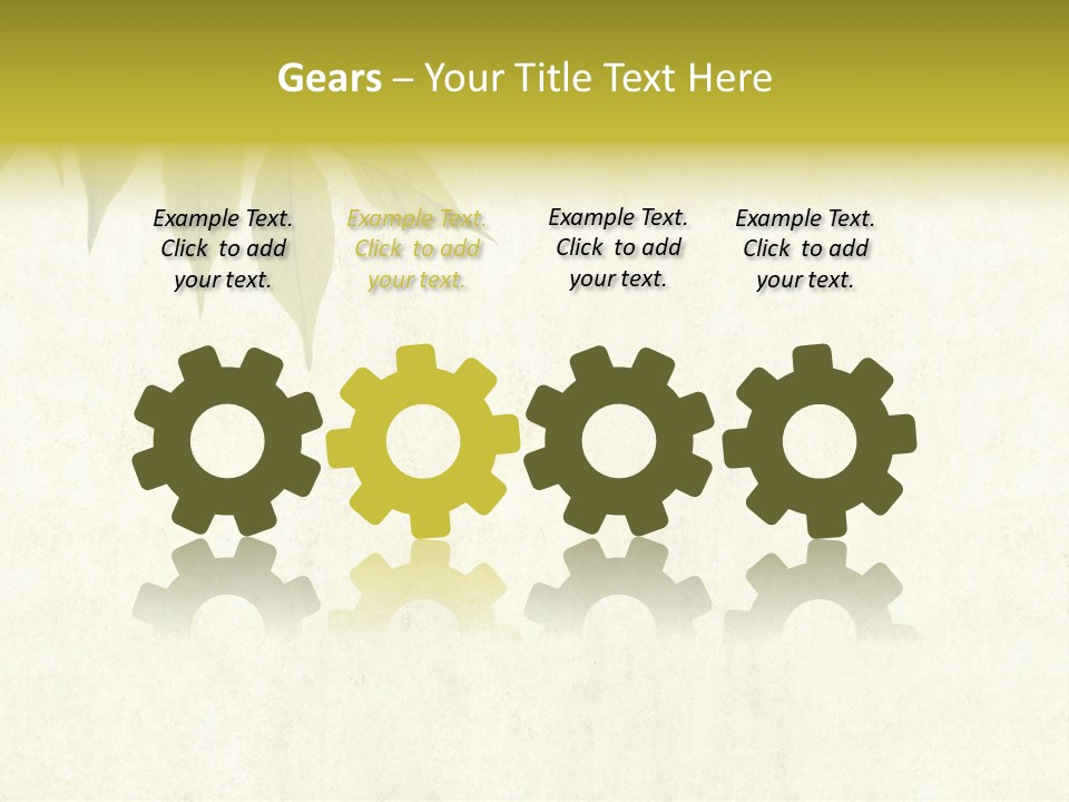 Lovely Background Image With Interesting Earthy Texture, Close-Up Of Leaves And Plenty Of Space For Text PowerPoint Template