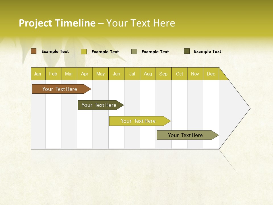 Lovely Background Image With Interesting Earthy Texture, Close-Up Of Leaves And Plenty Of Space For Text PowerPoint Template