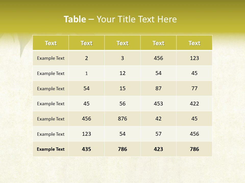 Lovely Background Image With Interesting Earthy Texture, Close-Up Of Leaves And Plenty Of Space For Text PowerPoint Template