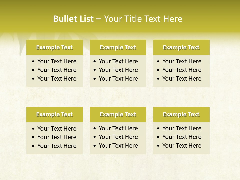 Lovely Background Image With Interesting Earthy Texture, Close-Up Of Leaves And Plenty Of Space For Text PowerPoint Template