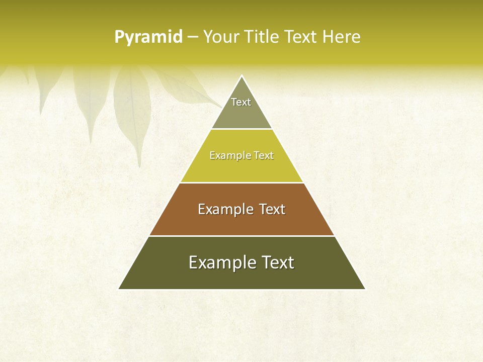 Lovely Background Image With Interesting Earthy Texture, Close-Up Of Leaves And Plenty Of Space For Text PowerPoint Template