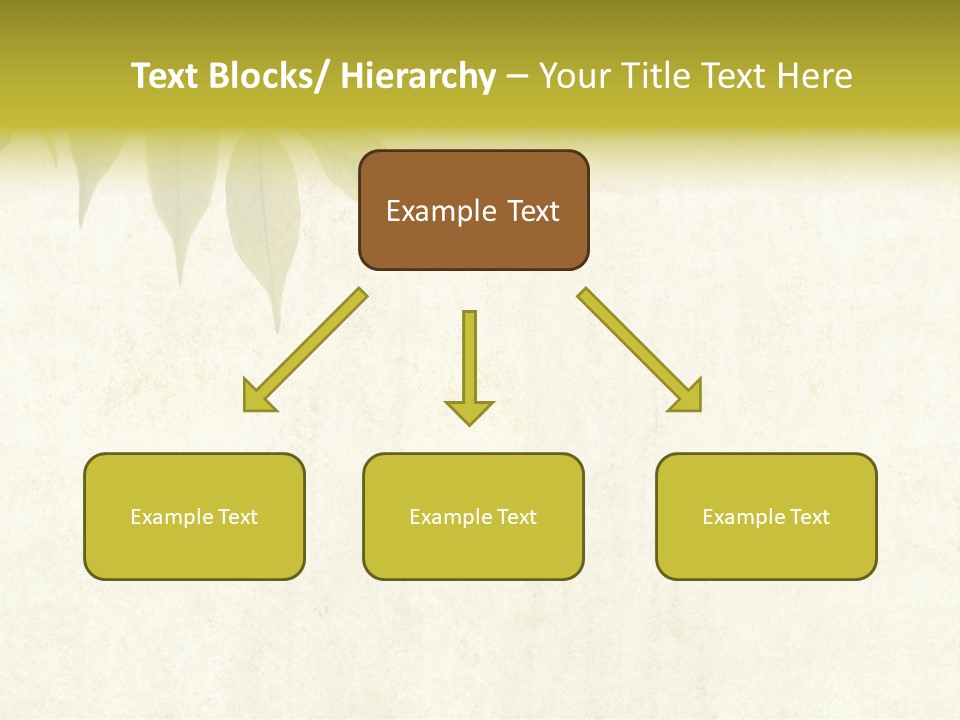 Lovely Background Image With Interesting Earthy Texture, Close-Up Of Leaves And Plenty Of Space For Text PowerPoint Template