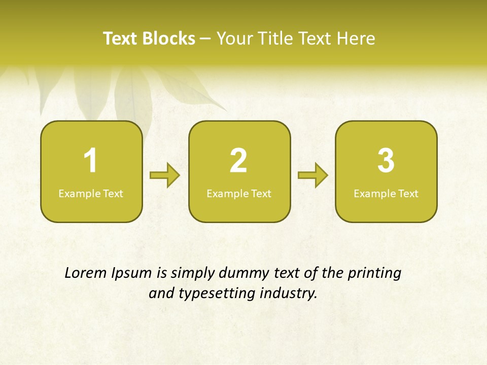 Lovely Background Image With Interesting Earthy Texture, Close-Up Of Leaves And Plenty Of Space For Text PowerPoint Template