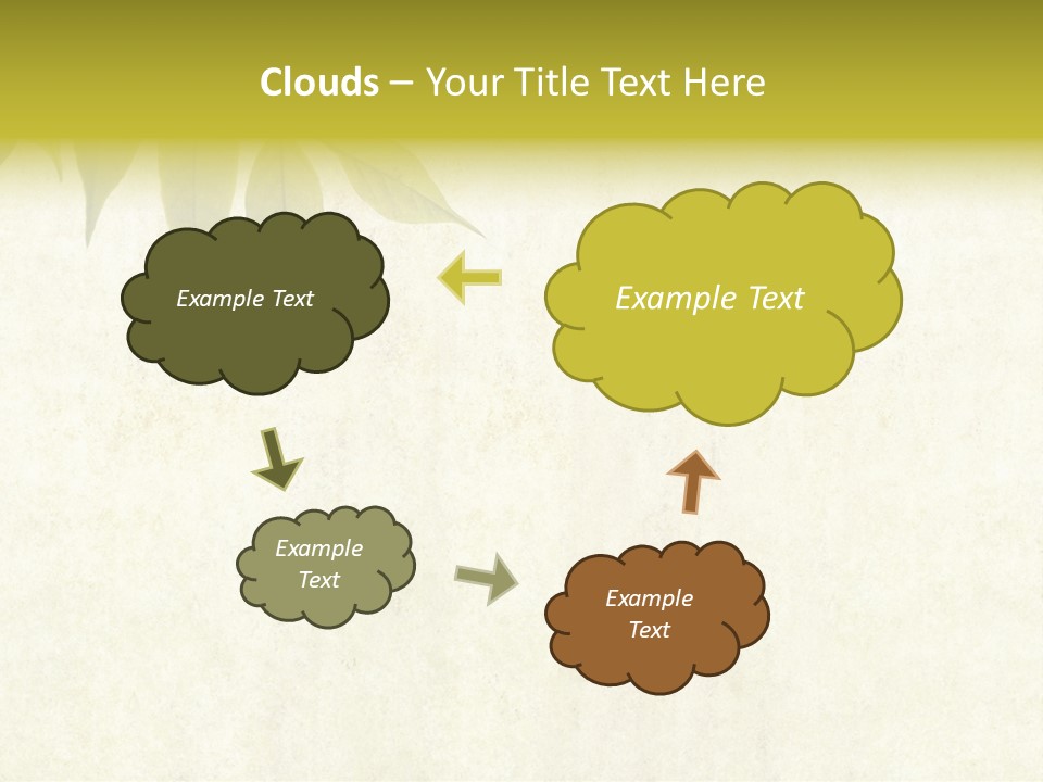Lovely Background Image With Interesting Earthy Texture, Close-Up Of Leaves And Plenty Of Space For Text PowerPoint Template