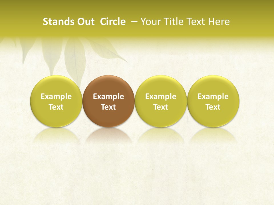 Lovely Background Image With Interesting Earthy Texture, Close-Up Of Leaves And Plenty Of Space For Text PowerPoint Template