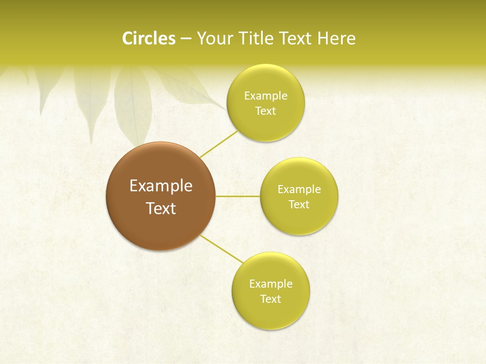 Lovely Background Image With Interesting Earthy Texture, Close-Up Of Leaves And Plenty Of Space For Text PowerPoint Template