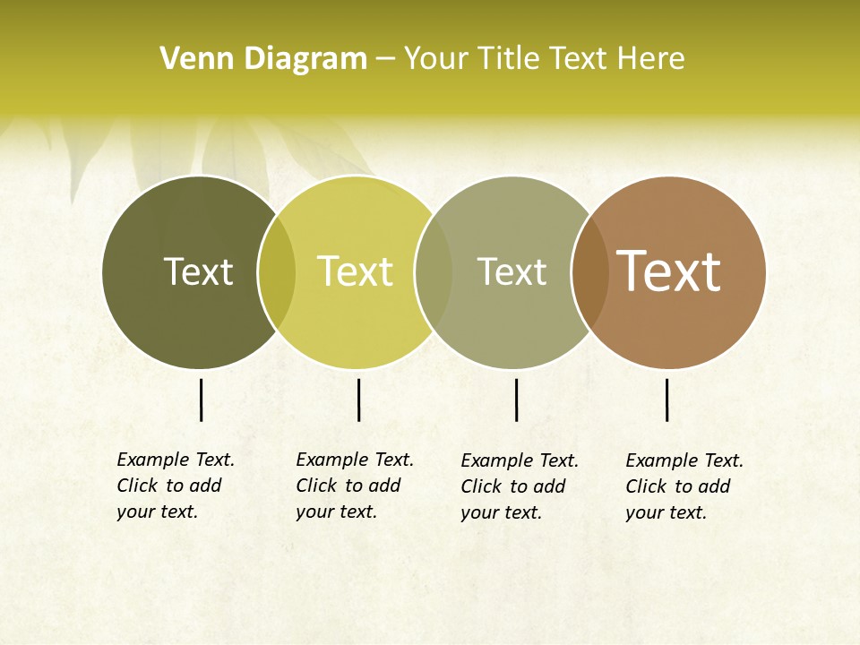 Lovely Background Image With Interesting Earthy Texture, Close-Up Of Leaves And Plenty Of Space For Text PowerPoint Template