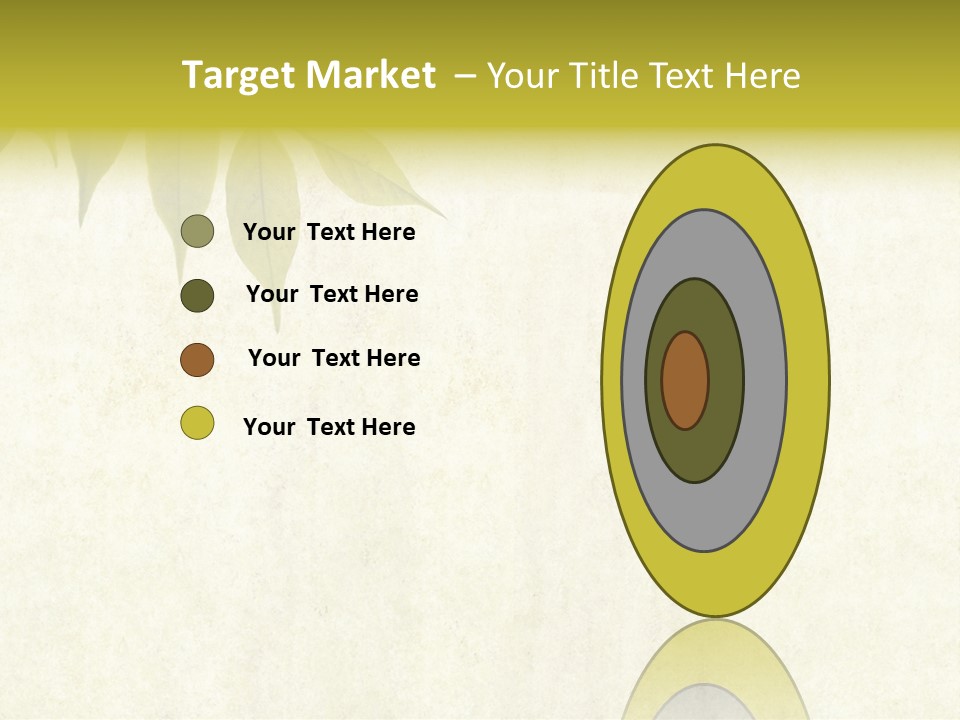 Lovely Background Image With Interesting Earthy Texture, Close-Up Of Leaves And Plenty Of Space For Text PowerPoint Template