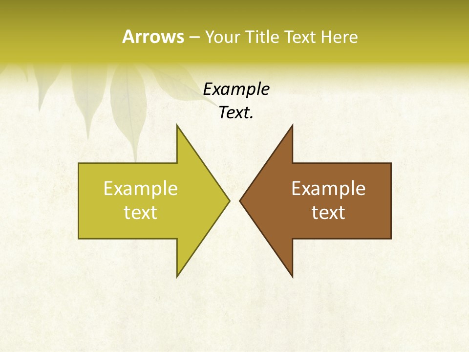 Lovely Background Image With Interesting Earthy Texture, Close-Up Of Leaves And Plenty Of Space For Text PowerPoint Template