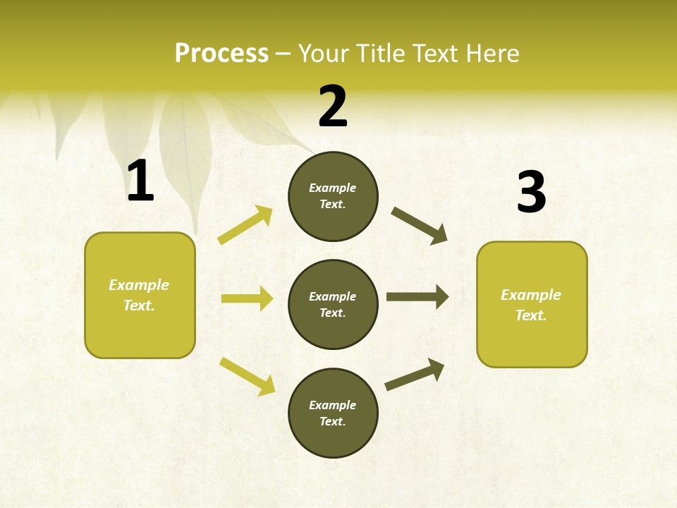 Lovely Background Image With Interesting Earthy Texture, Close-Up Of Leaves And Plenty Of Space For Text PowerPoint Template