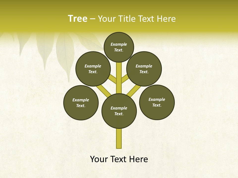 Lovely Background Image With Interesting Earthy Texture, Close-Up Of Leaves And Plenty Of Space For Text PowerPoint Template