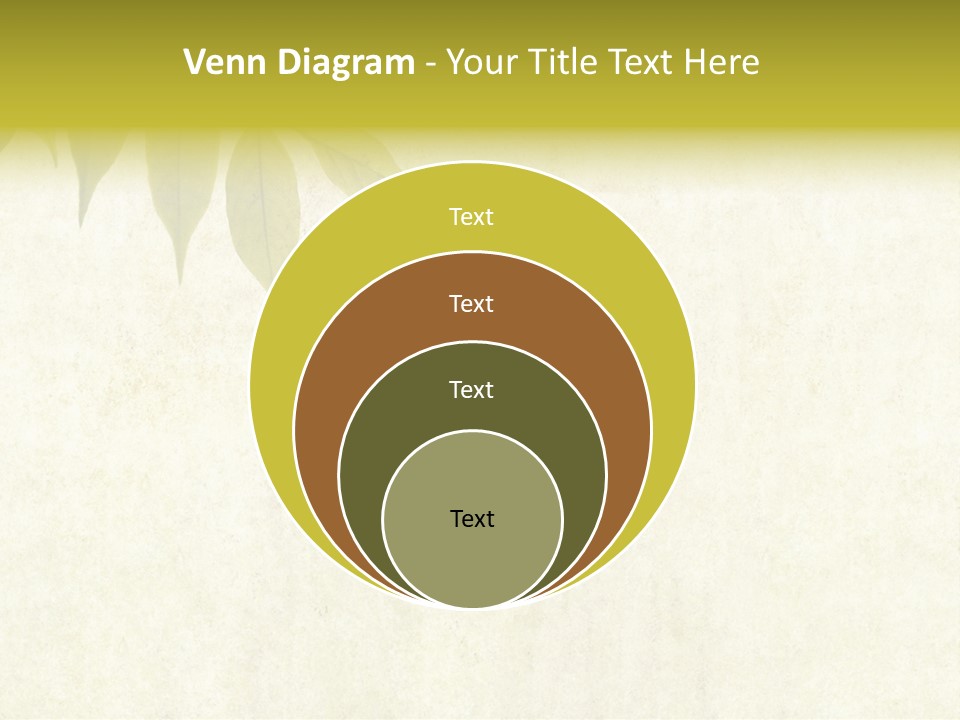 Lovely Background Image With Interesting Earthy Texture, Close-Up Of Leaves And Plenty Of Space For Text PowerPoint Template