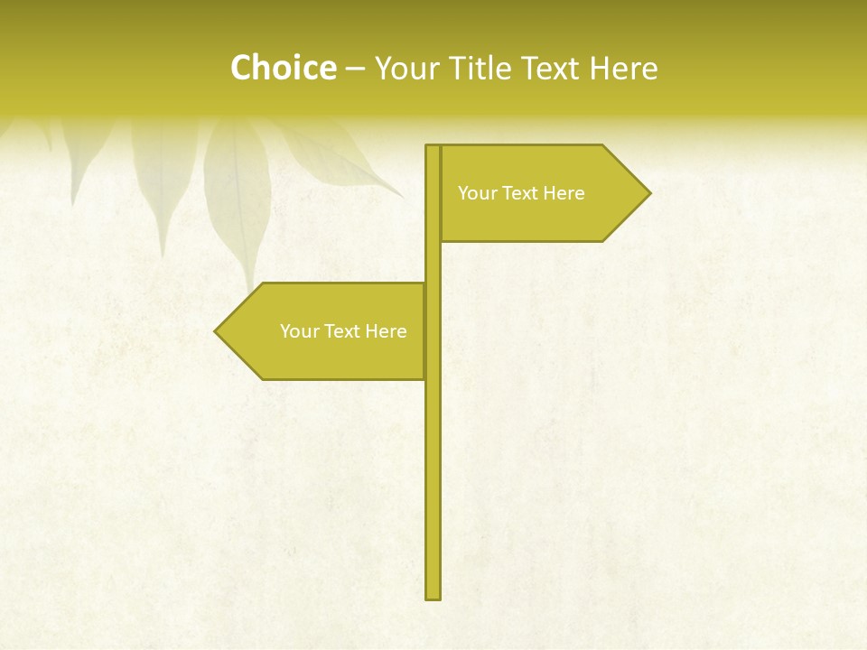 Lovely Background Image With Interesting Earthy Texture, Close-Up Of Leaves And Plenty Of Space For Text PowerPoint Template