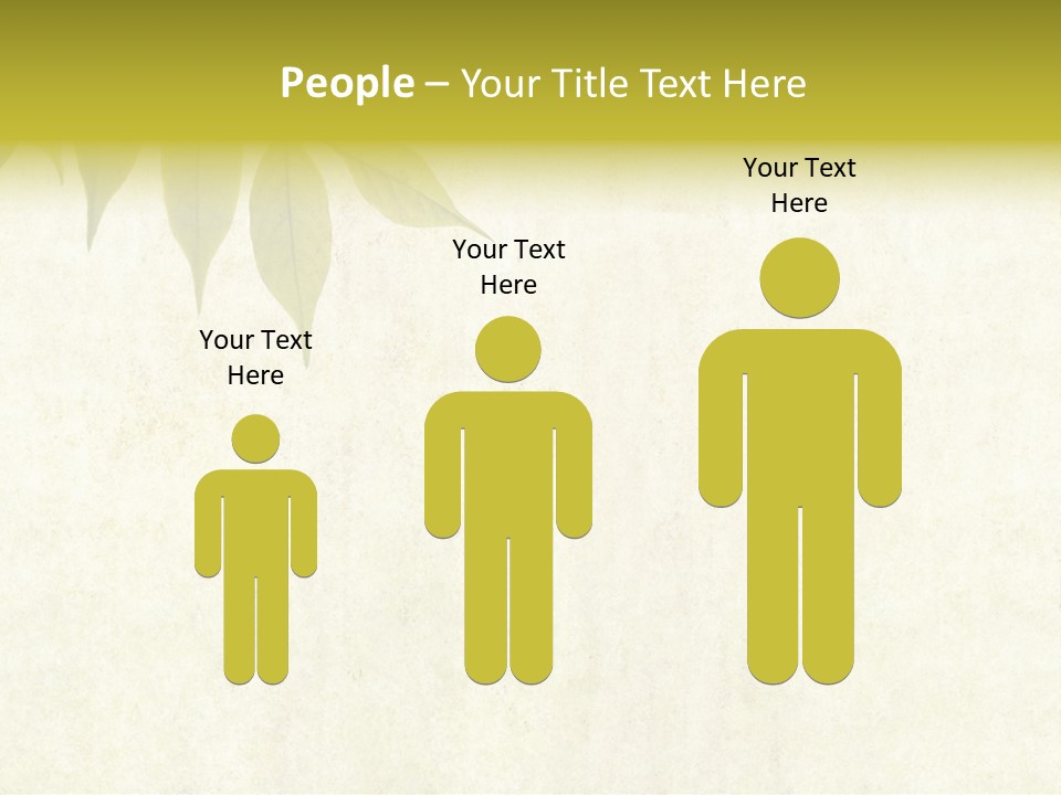 Lovely Background Image With Interesting Earthy Texture, Close-Up Of Leaves And Plenty Of Space For Text PowerPoint Template