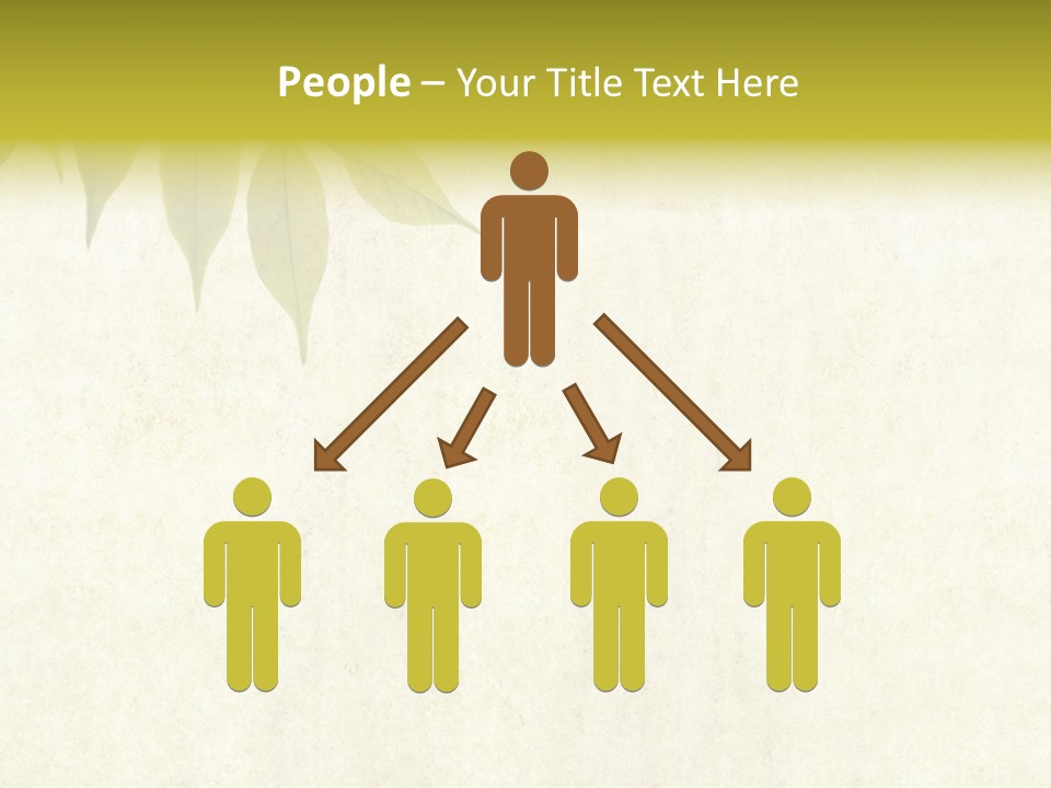 Lovely Background Image With Interesting Earthy Texture, Close-Up Of Leaves And Plenty Of Space For Text PowerPoint Template