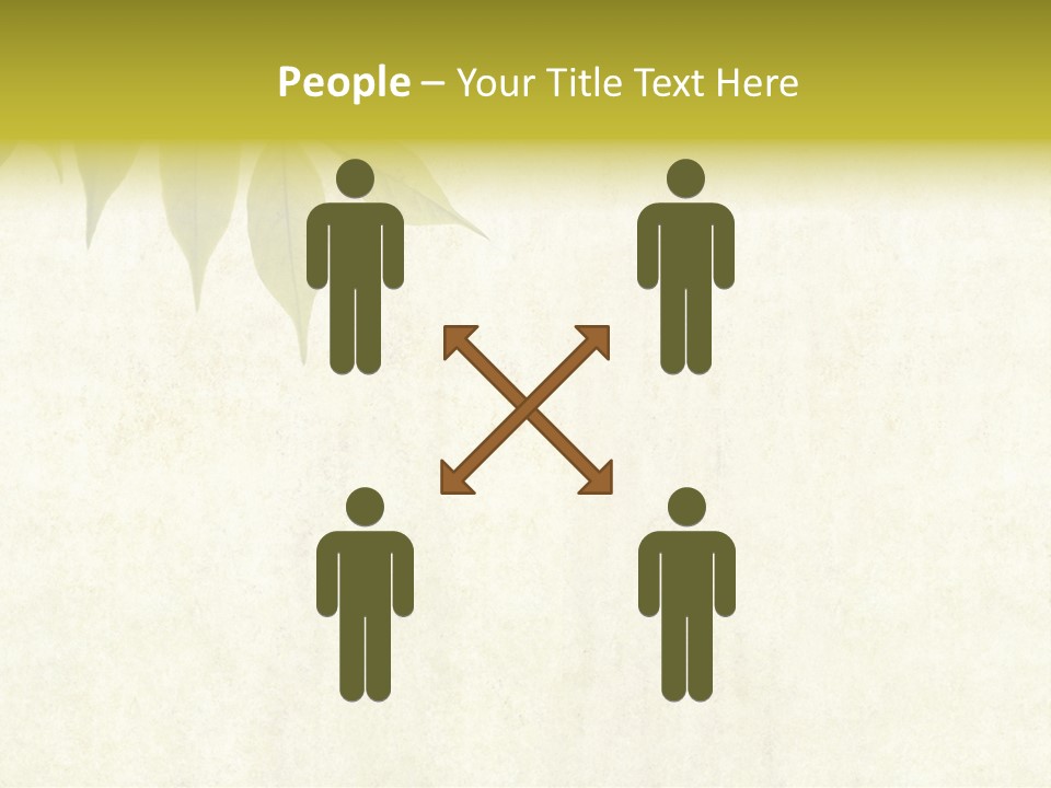 Lovely Background Image With Interesting Earthy Texture, Close-Up Of Leaves And Plenty Of Space For Text PowerPoint Template