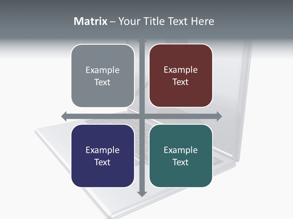 A Laptop With A Gavel On The Screen Representing Internet Auctions PowerPoint Template