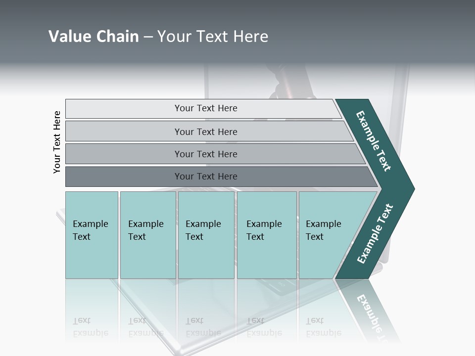 A Laptop With A Gavel On The Screen Representing Internet Auctions PowerPoint Template