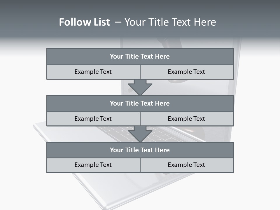 A Laptop With A Gavel On The Screen Representing Internet Auctions PowerPoint Template