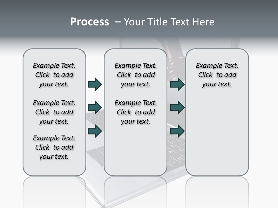 A Laptop With A Gavel On The Screen Representing Internet Auctions PowerPoint Template