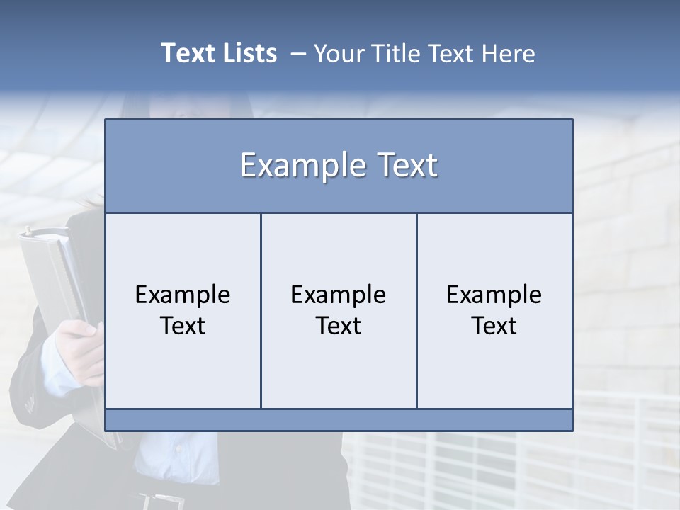 A Pretty Business Woman Talking On The Phone At Office Building PowerPoint Template