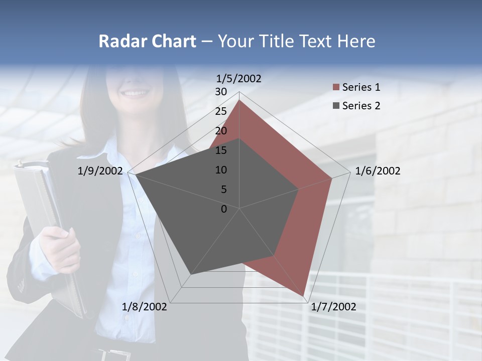 A Pretty Business Woman Talking On The Phone At Office Building PowerPoint Template