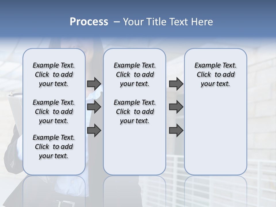 A Pretty Business Woman Talking On The Phone At Office Building PowerPoint Template