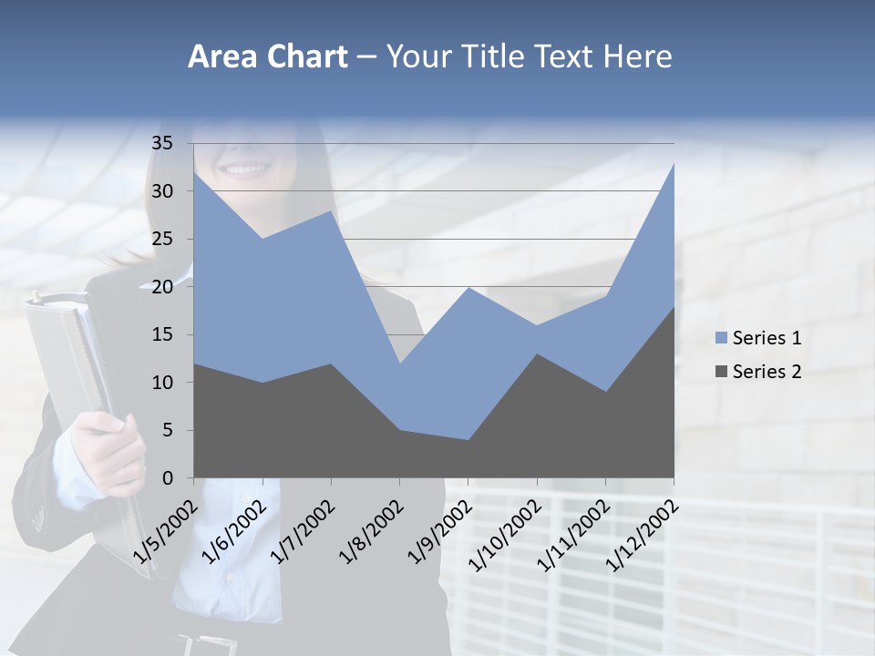 A Pretty Business Woman Talking On The Phone At Office Building PowerPoint Template