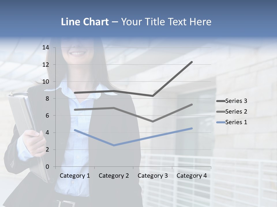 A Pretty Business Woman Talking On The Phone At Office Building PowerPoint Template