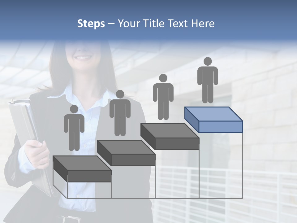 A Pretty Business Woman Talking On The Phone At Office Building PowerPoint Template