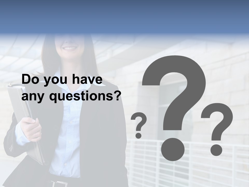 A Pretty Business Woman Talking On The Phone At Office Building PowerPoint Template