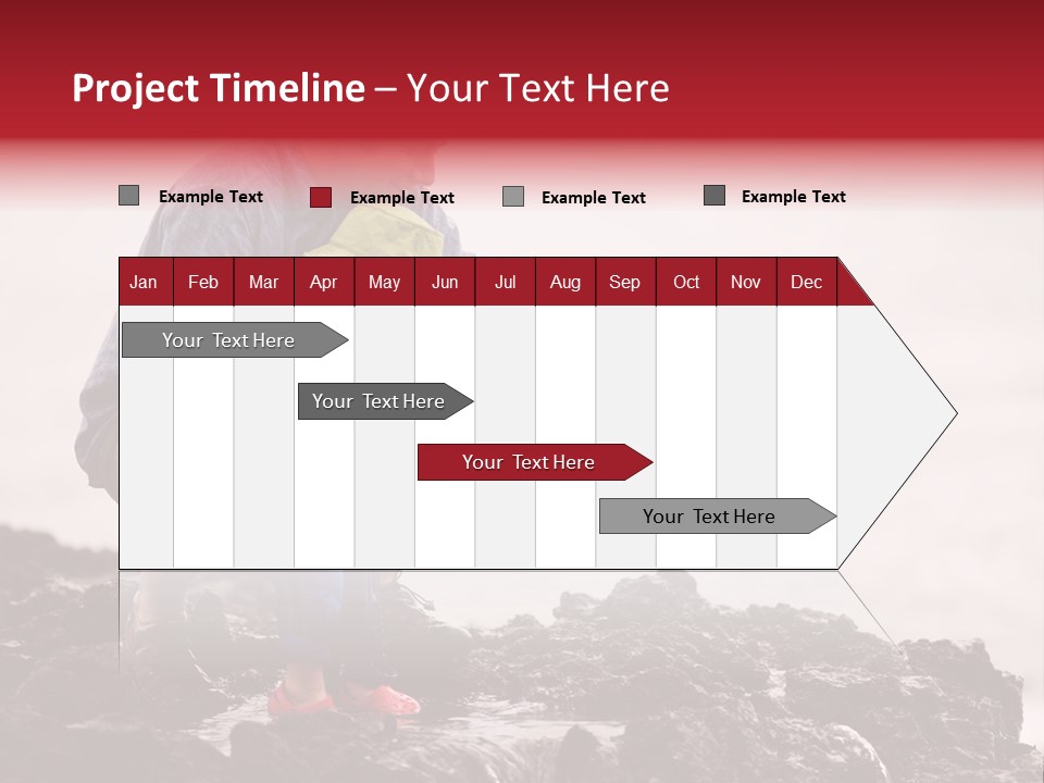 Young Father With Little Son Outdoors At Ocean PowerPoint Template