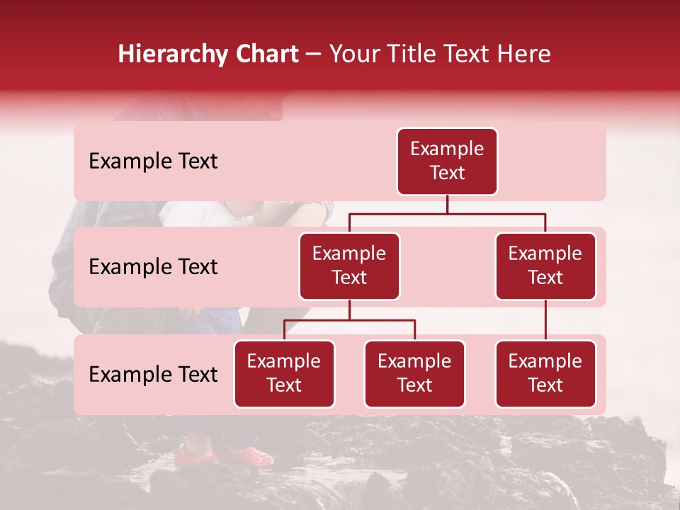 Young Father With Little Son Outdoors At Ocean PowerPoint Template