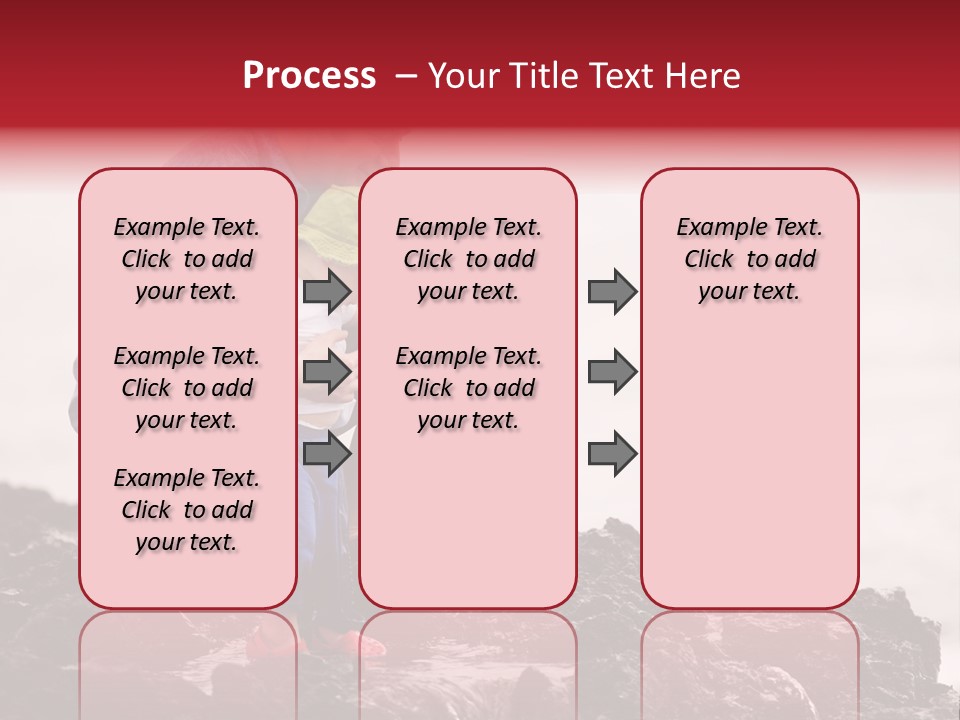 Young Father With Little Son Outdoors At Ocean PowerPoint Template