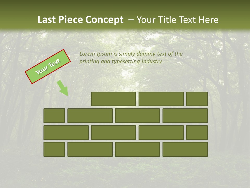 Forest Mystic Way, Primorye, Russia PowerPoint Template