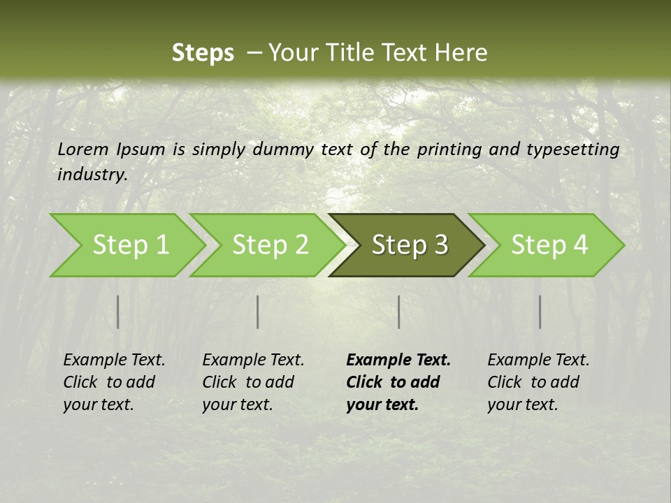 Forest Mystic Way, Primorye, Russia PowerPoint Template