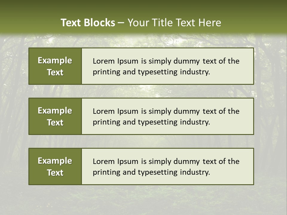 Forest Mystic Way, Primorye, Russia PowerPoint Template