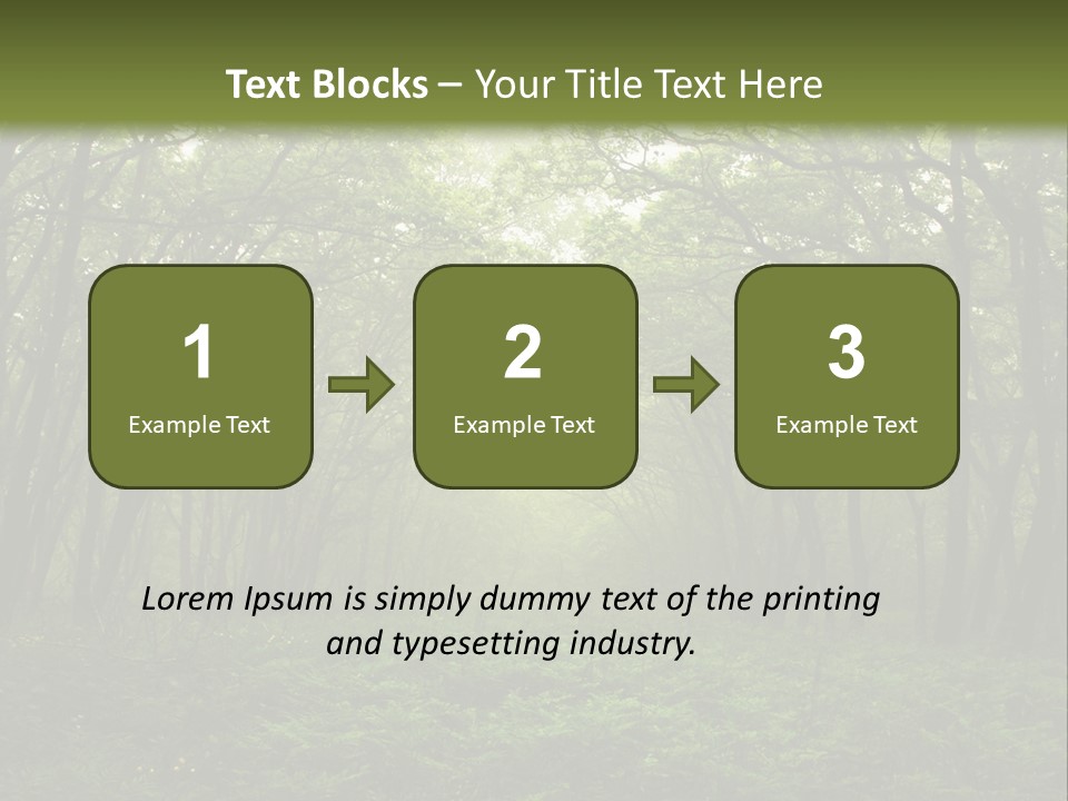 Forest Mystic Way, Primorye, Russia PowerPoint Template