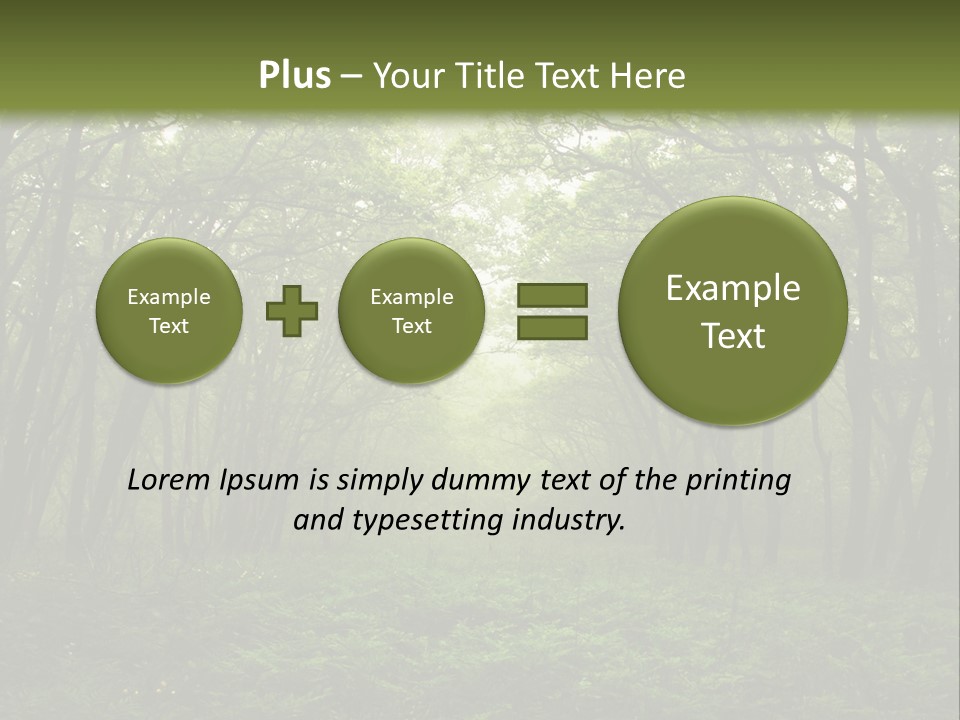 Forest Mystic Way, Primorye, Russia PowerPoint Template