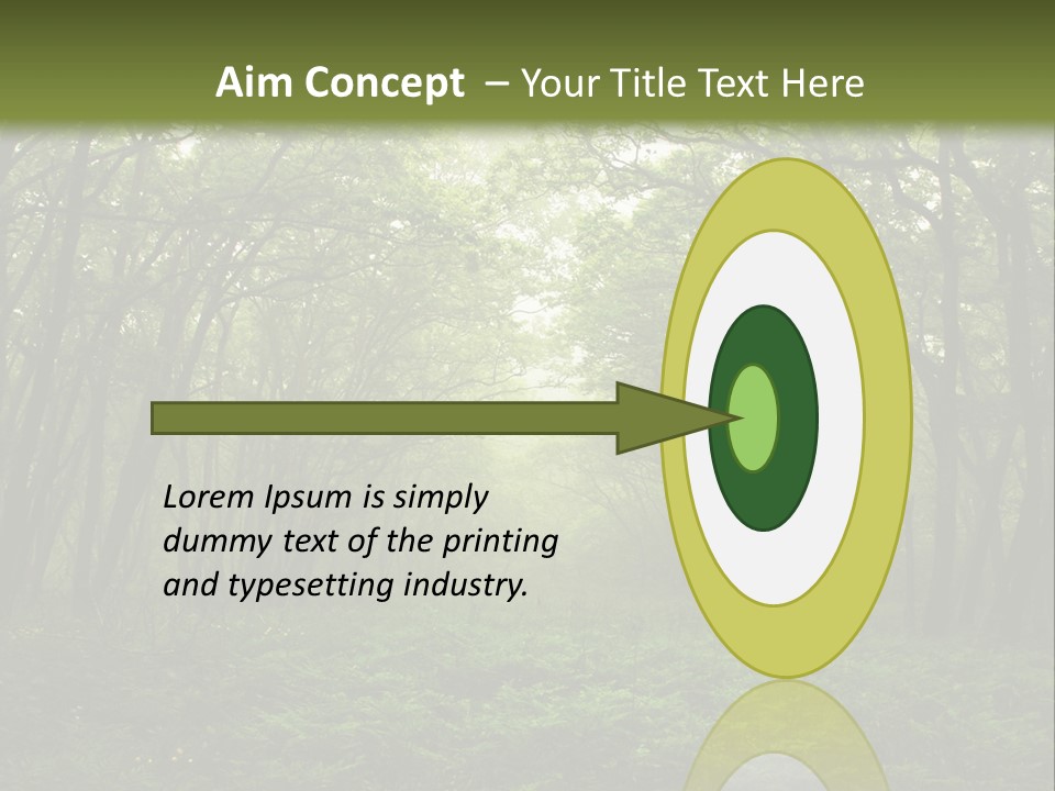 Forest Mystic Way, Primorye, Russia PowerPoint Template