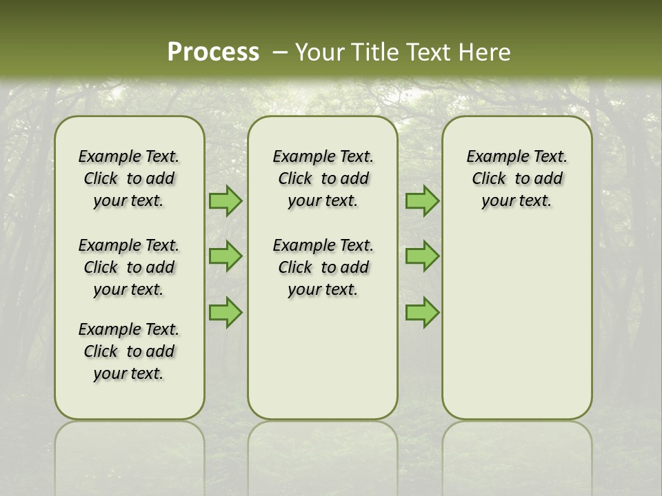 Forest Mystic Way, Primorye, Russia PowerPoint Template