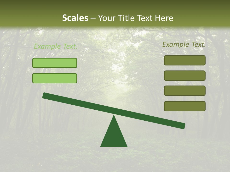 Forest Mystic Way, Primorye, Russia PowerPoint Template