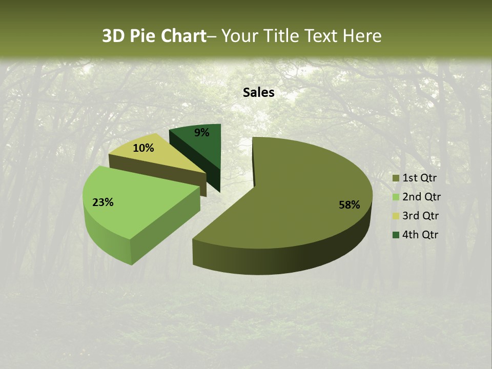 Forest Mystic Way, Primorye, Russia PowerPoint Template