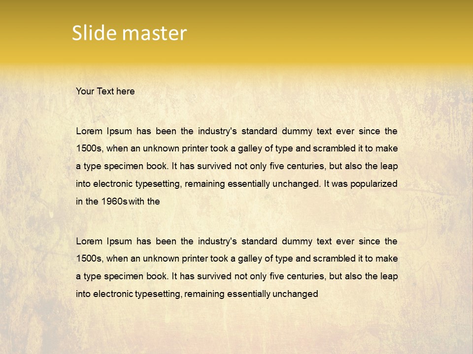 Grunge Background With Space For Text Or Image PowerPoint Template