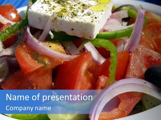 Greek Salad PowerPoint Template