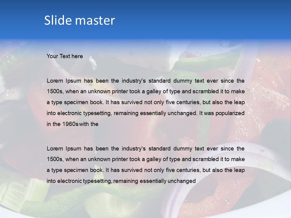 Greek Salad PowerPoint Template